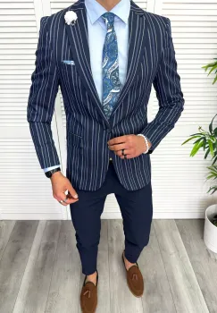 Tinuta barbati smart casual Pantaloni + Sacou + Batista + Cravata 11882 imagine