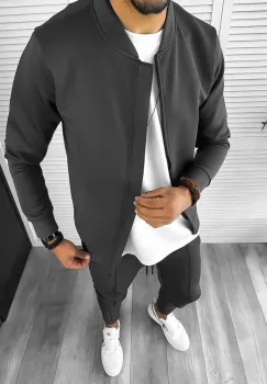 Trening barbati slim fit gri 1010 O2-4.1 imagine