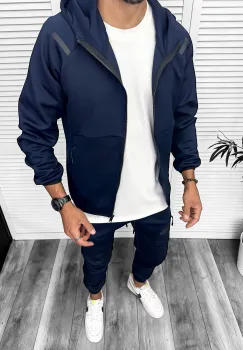 Trening barbati slim fit Pantaloni + Hanorac bleumarin 13348 41-1.1 imagine