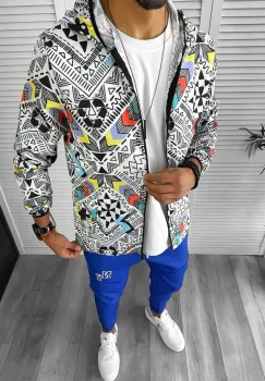 Trening barbati slim fit Pantaloni + Jacheta 12964 imagine