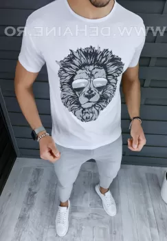 Tricou barbati slim fit ZR A9856 P9-3.1  imagine