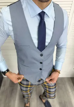 Vesta barbati eleganta gri 11836 imagine