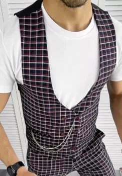 Vesta barbati eleganta slim fit 11801 E V1 imagine