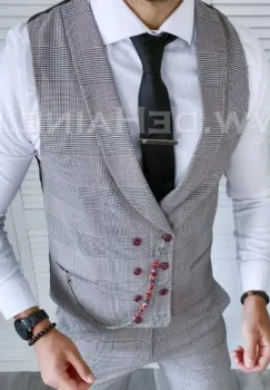 Vesta barbati eleganta slim fit 11931 P18-3.1 imagine