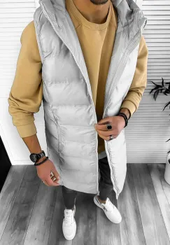 Vesta barbati gri lunga 5191 imagine