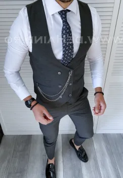 Vesta barbati online slim fit  4007  O1-4.3 imagine