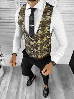 Vesta barbati slim fit camuflaj B8249 76-4 E/ 133-5 imagine