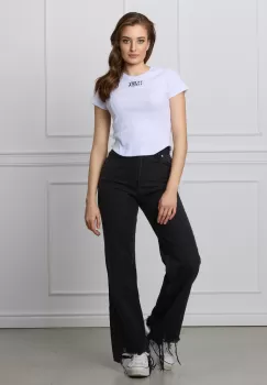 Blugi negri cu rupturi la baza imagine