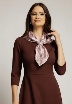 Esarfa imprimeu roz prafuit imagine