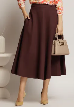 Fusta midi bordo croi clos office imagine