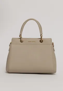 Geanta gri deschis design structurat imagine