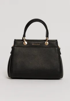 Geanta neagra design structurat imagine