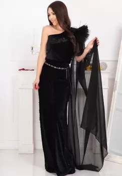 Bluza de seara din catifea cu un umar gol Legendaria by Venezia imagine