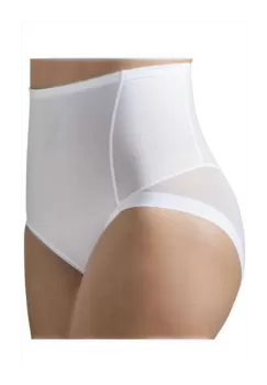 Chilot modelator alb cu talie medie imagine