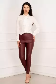 Colanti de primavara bordo din piele ecologica imagine