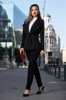 Compleu Atmosphere negru cu insertie snake imagine