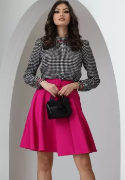 Fusta Fofy ciclame in clos cu buzunare imagine