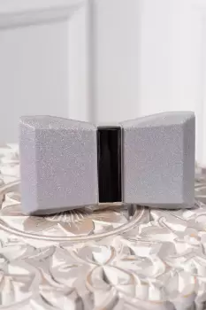 Geanta eleganta Cleopatra tip funda argintie imagine