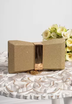 Geanta eleganta Cleopatra tip funda aurie imagine