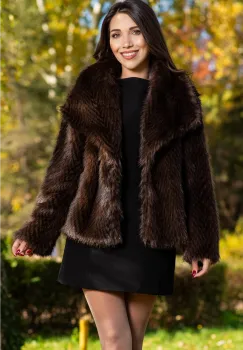 Haina de blana artificiala Barbara maro imagine