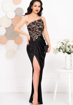 Rochie de seara eleganta Hermina cu corset dantelat imagine