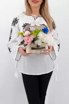 Aranajment floral - Valiza cu Flori - Mic imagine