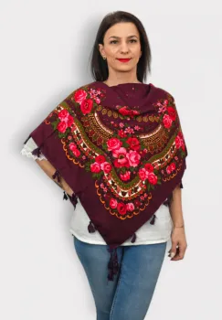 Batic etno mare - Crinuta- Mov Inchis imagine