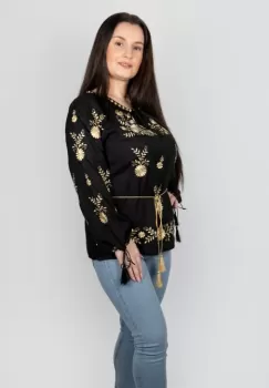 Bluza brodata Madelin 5 imagine