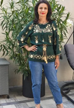 Bluza brodata Madelin 6 imagine