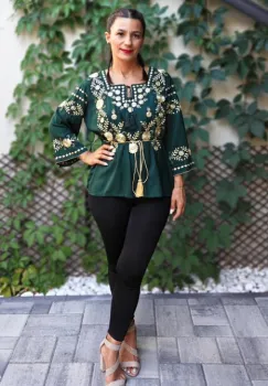 Bluza brodata Madelin 9 imagine