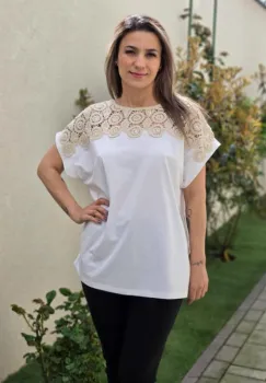 Bluza cu dantela Camelia imagine