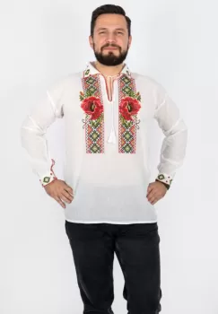 Camasa traditionala cu Maci 8 imagine