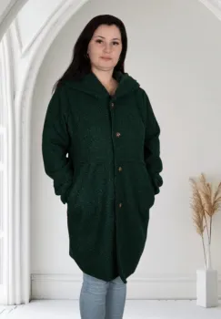 Cardigan Mia cu gluga 19 imagine