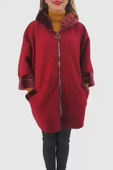 Cardigan Mia cu gluga 2 imagine