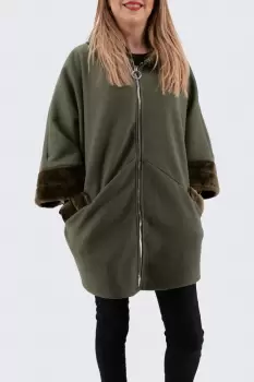 Cardigan Mia cu gluga 6 imagine