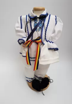 Compleu traditional baietel Albastru imagine