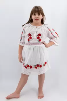 Compleu traditional fetite Anina 4 imagine