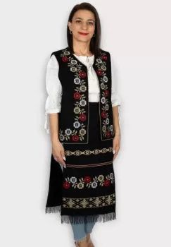 Costum Traditional Vesta si 2 Fote Damina imagine