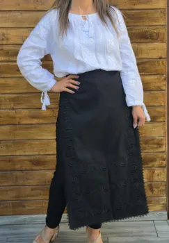 Fote brodate cu model traditional Flori 6 imagine