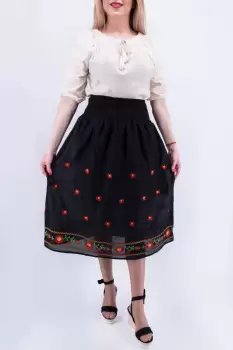 Fusta stilizata cu motive florale - Iolanda 3 imagine