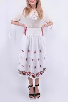 Fusta stilizata cu motive florale - Iolanda 6 imagine