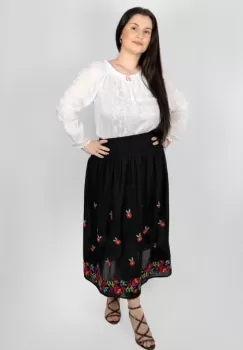 Fusta stilizata cu motive florale - Iolanda 8 imagine