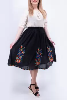 Fusta stilizata cu motive florale - Ionelia 4 imagine