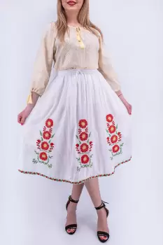 Fusta stilizata cu motive florale - Ionelia 5 imagine