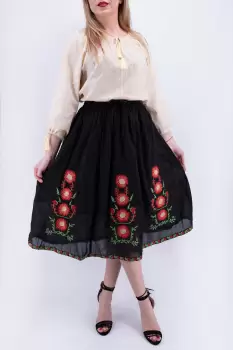 Fusta stilizata cu motive florale - Ionelia 6 imagine