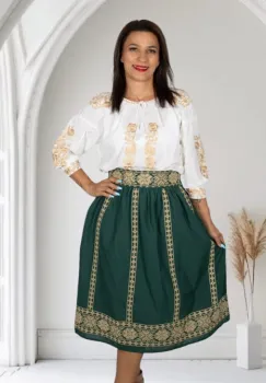 Fusta stilizata cu motive traditionale Ioana 10 imagine