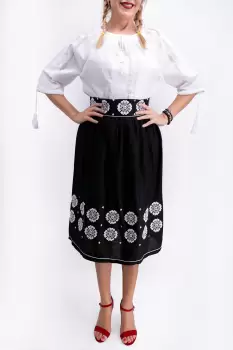 Fusta stilizata cu motive traditionale Ofelia 3 imagine