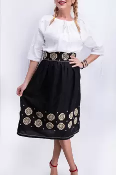 Fusta stilizata cu motive traditionale Ofelia 4 imagine