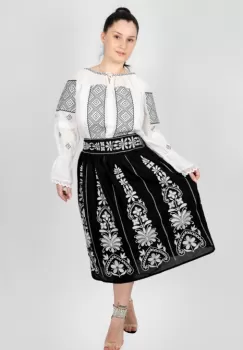 Fusta stilizata cu motive traditionale Tatiana 3 imagine