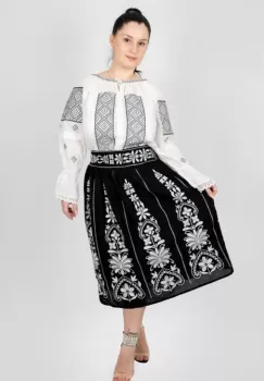 Fusta stilizata cu motive traditionale Tatiana 3 imagine